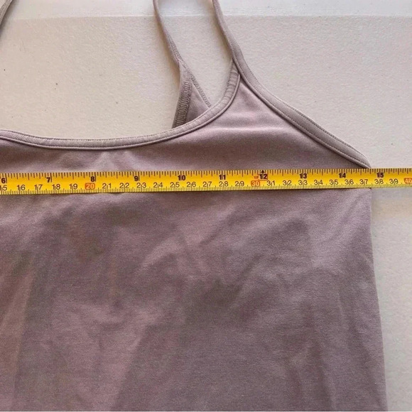 Lululemon Inner Glow Dress Lavender Practice‎ Cotton Bodycon Size 6 Casual - Picture 15 of 16